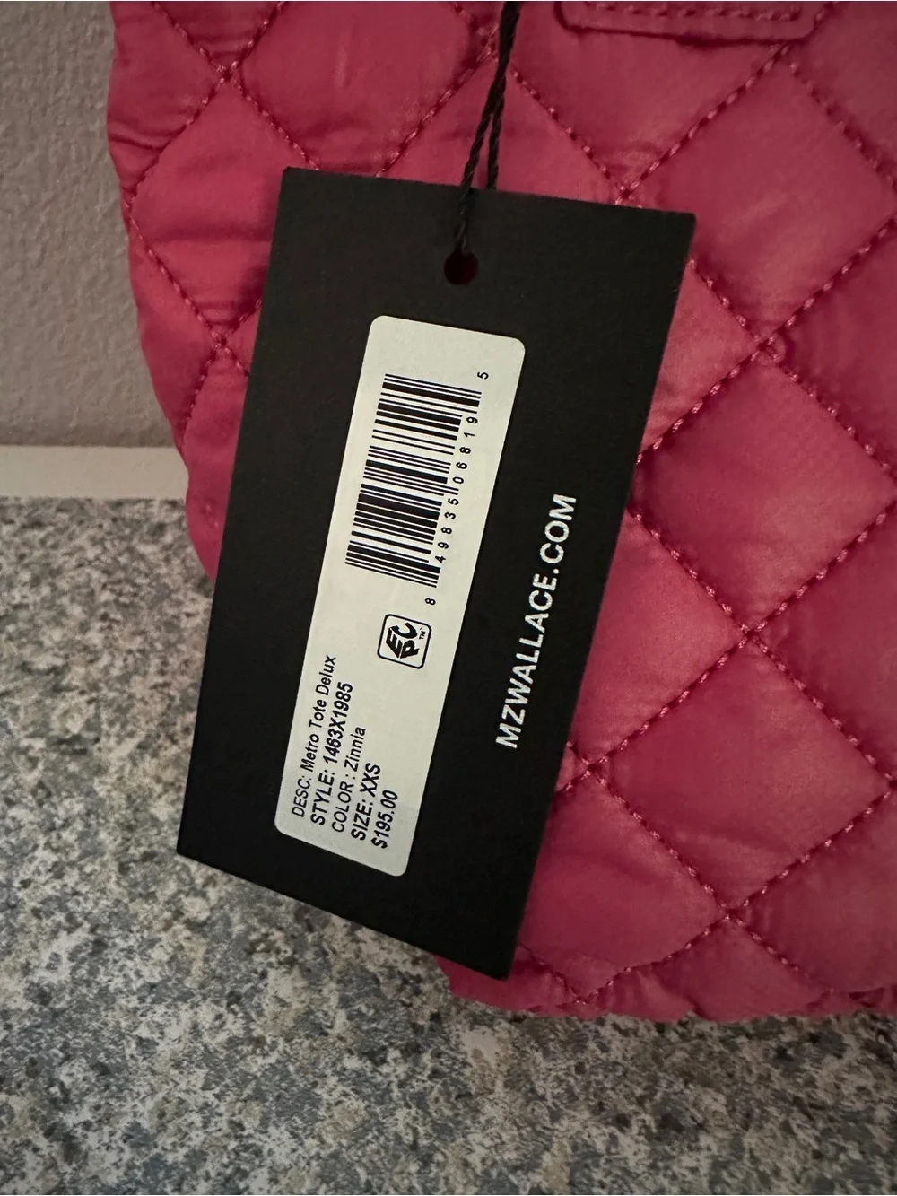 MZ Wallace Micro Metro Tote Deluxe in Zinnia